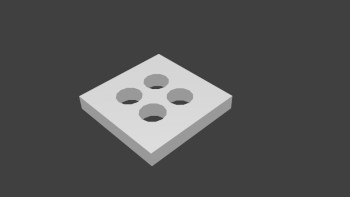 square button 10 millimetre (printed colour: red)